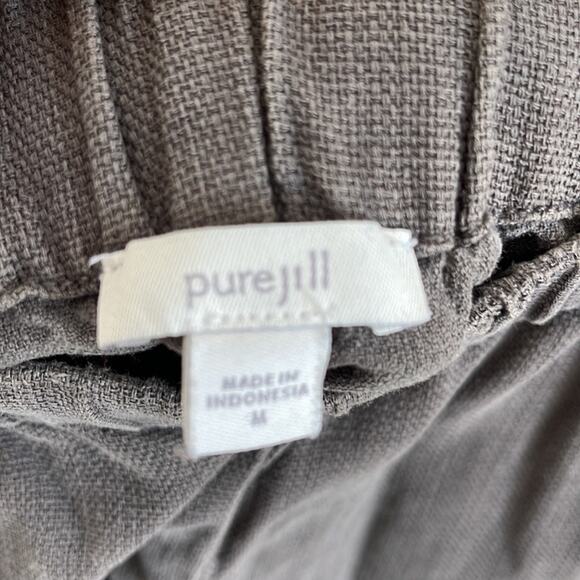 J. Jill 100% Tencel Lyocell elastic waist pull on comfort lagenlook pants sz M - Picture 6 of 7